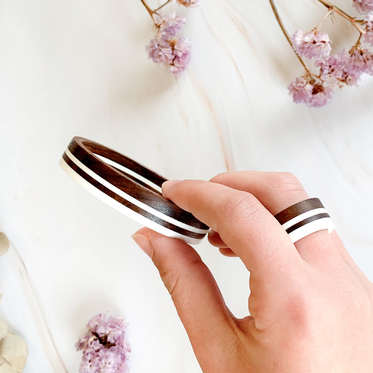 Conjunto de pulsera y anillo hecho a mano | Chin Pum