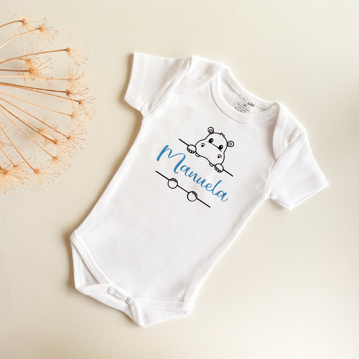 Body bebé Hippo personalizado | Chin Pum