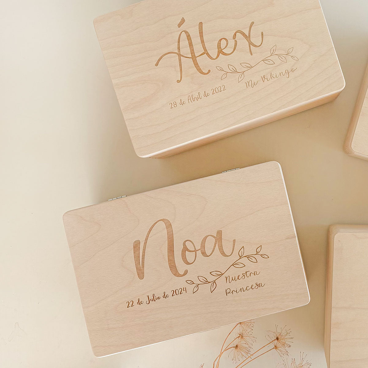 Caja de madera personalizada “mis primeros recuerdos” | Chin Pum