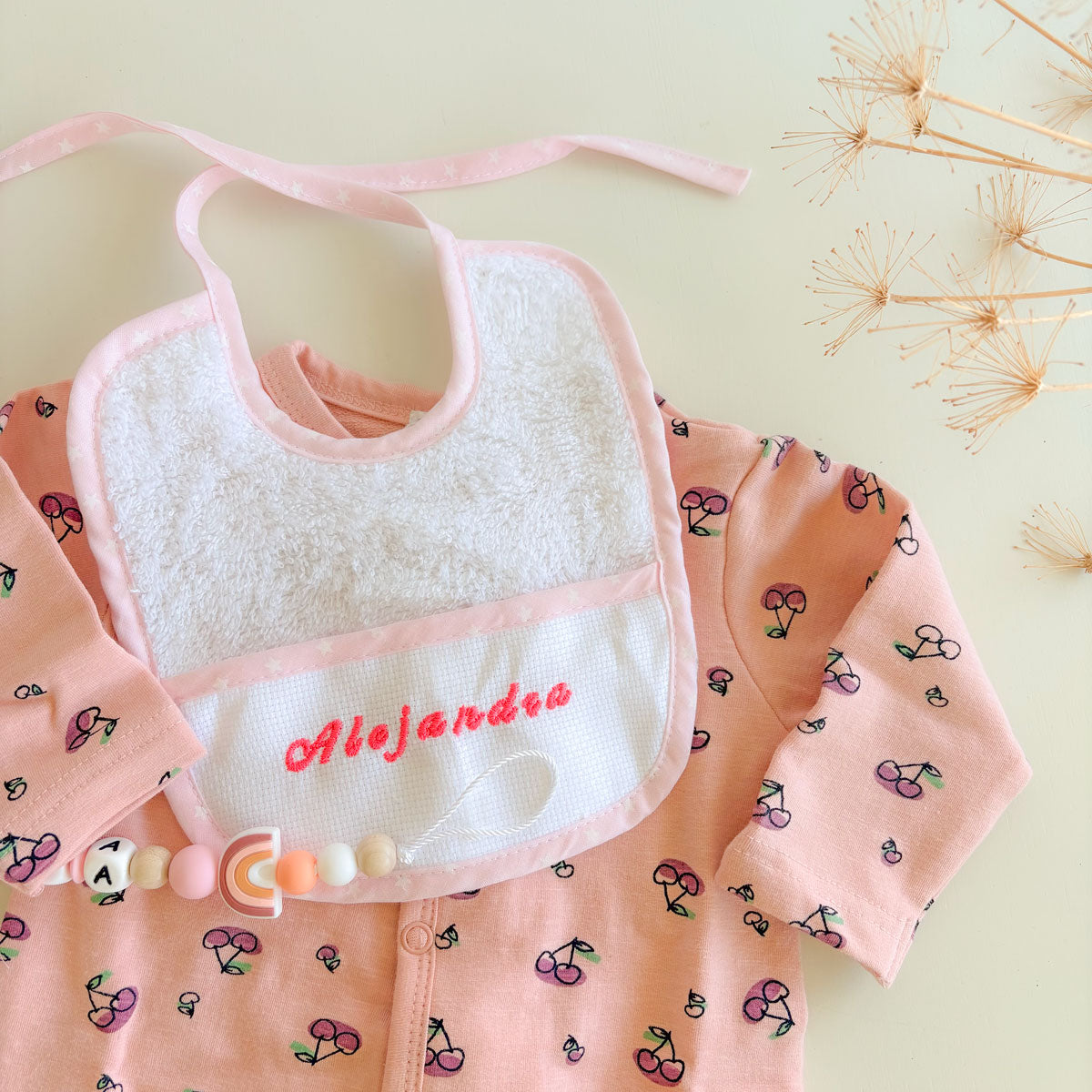 Babero algodón bolsillo delantero Personalizado | Chin Pum