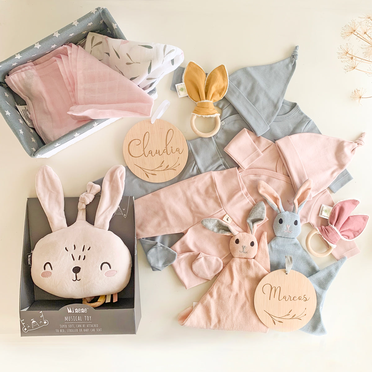 Canastilla recién nacido Gemelas | Chin Pum