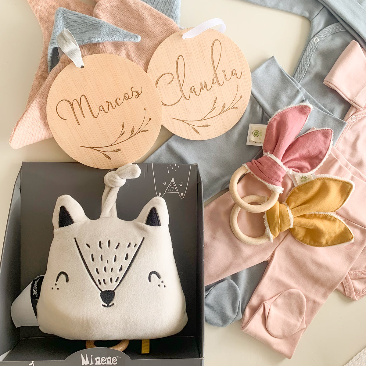 Canastilla recien nacido Gemelos