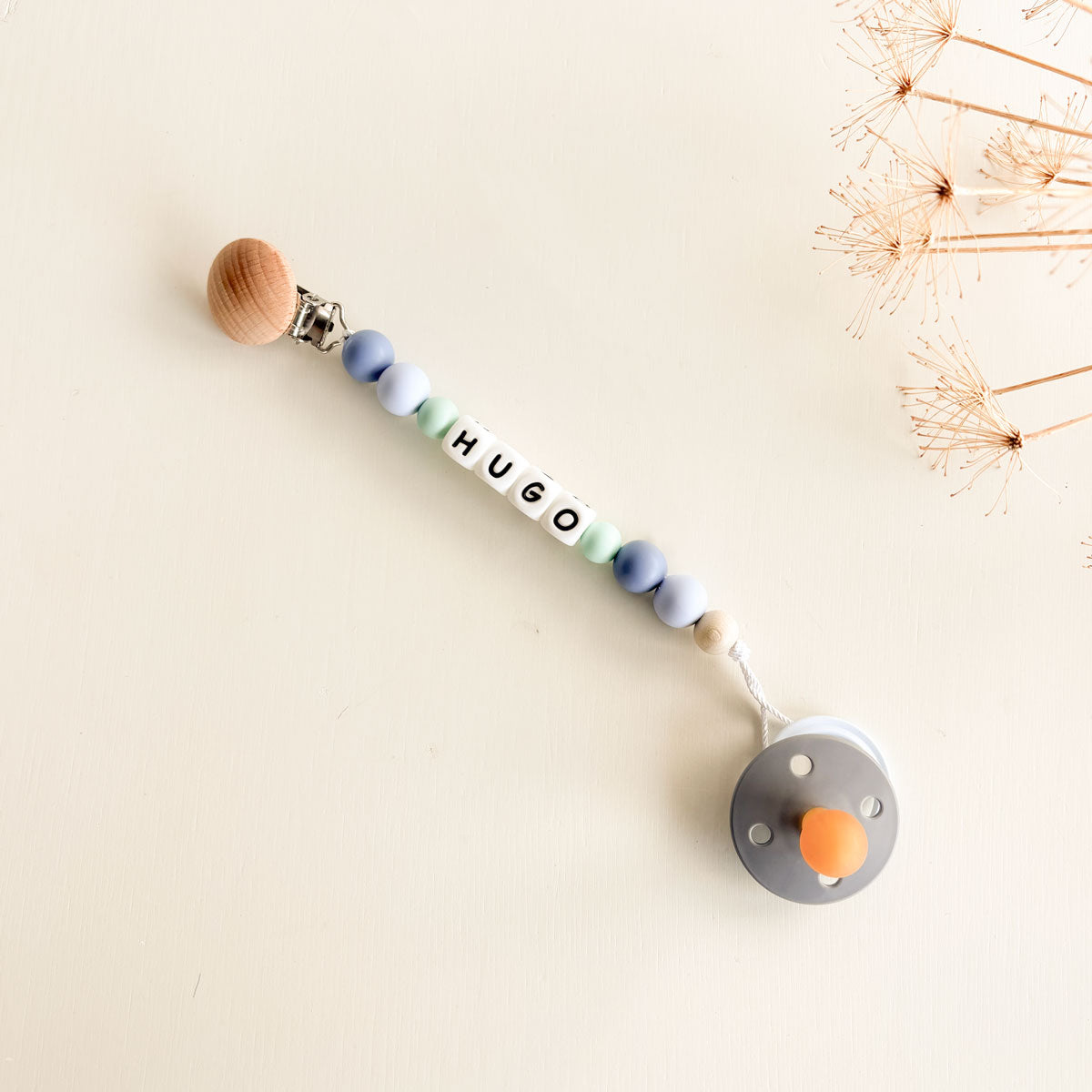 Chupetero personalizado Basic azul | Chin Pum