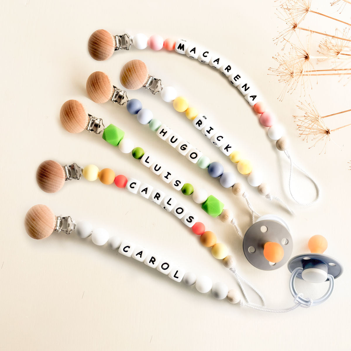 Chupetero personalizado Basic Colores | Chin Pum