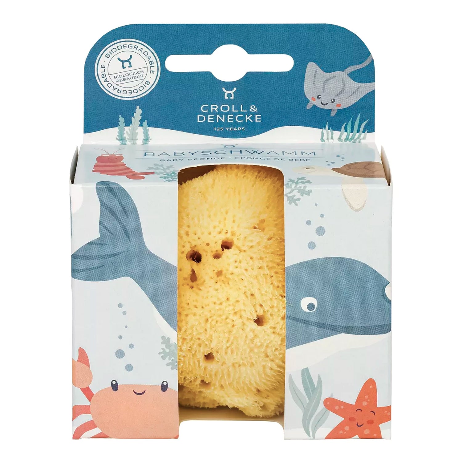 Esponja natural para bebés marca Croll & Denecke