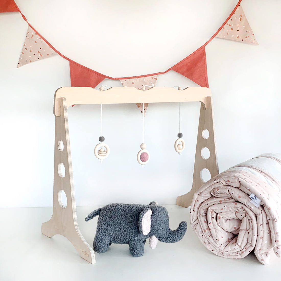 Pack gimnasio y alfombra de juegos rosa | ChinPumº