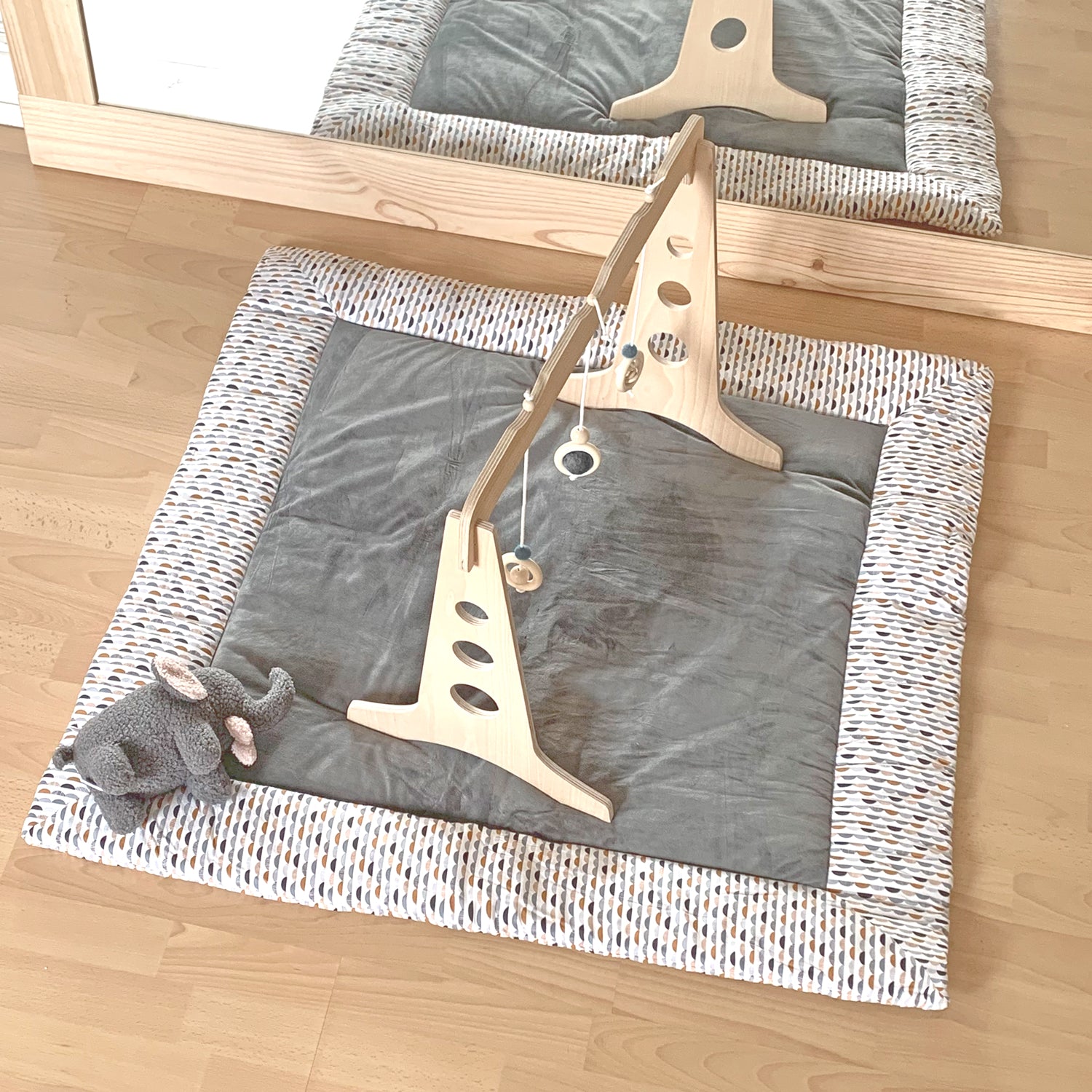 Alfombra de juego Reversible Gris