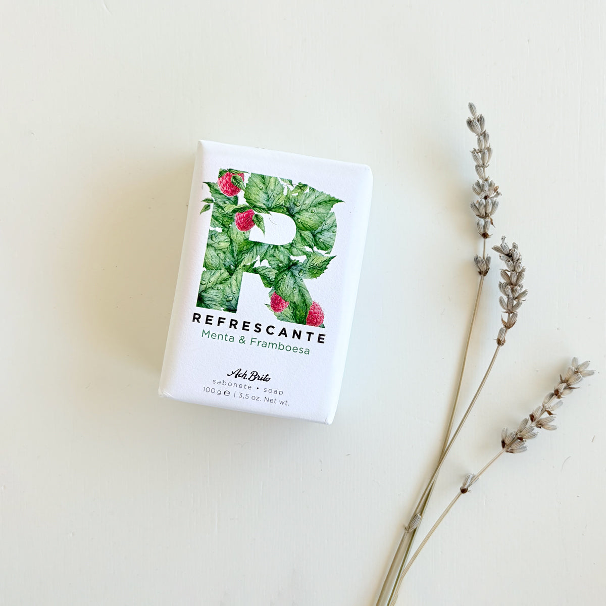 Jabón vegetal refrescante.Menta y Frambuesa | Chin Pum