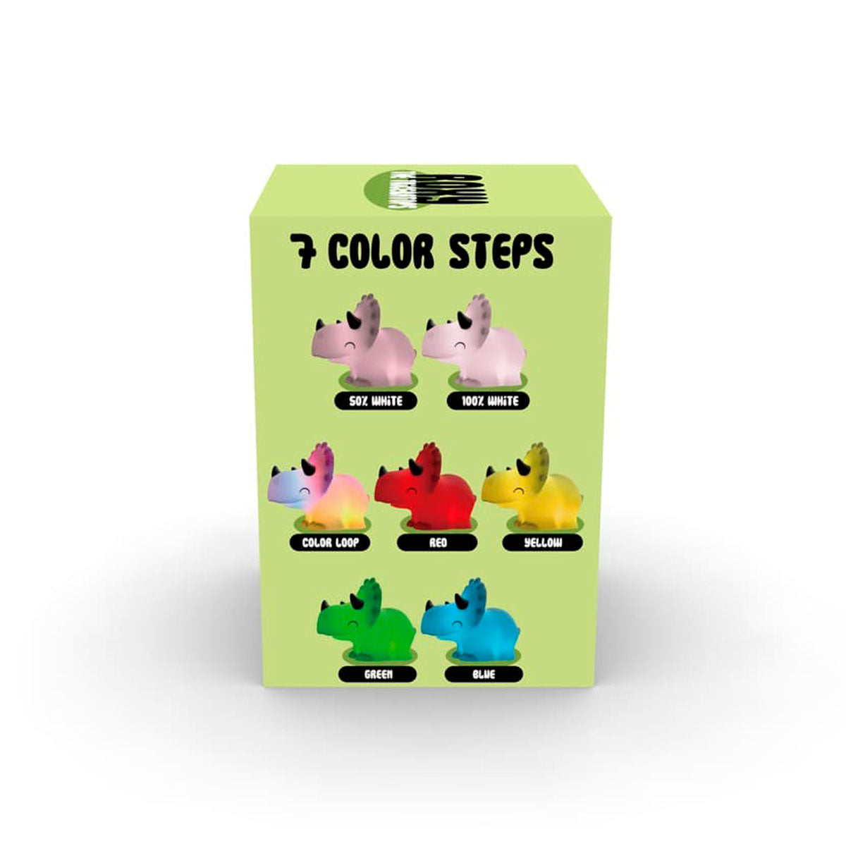 Caja de luz de noche quitamiedos Triceratops | Chin Pum