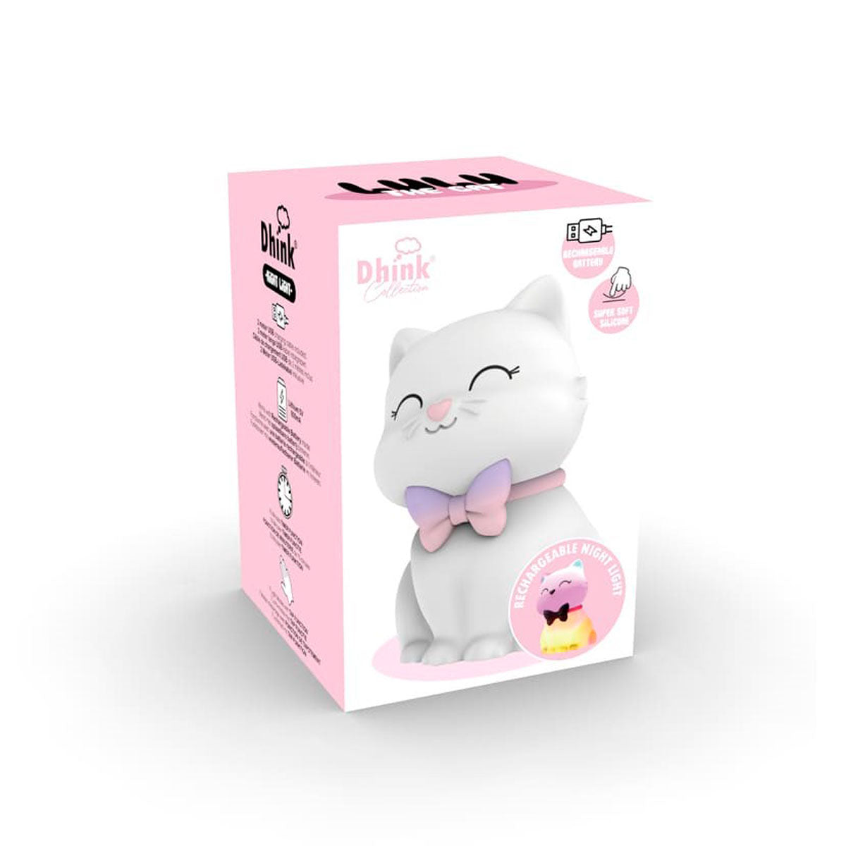 Caja de Luz de noche quitamiedos Gatito | Chin Pum