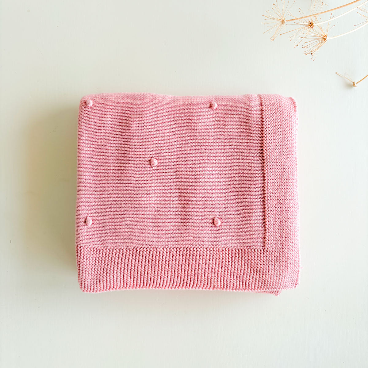 Toquilla rosa de punto de algodón personalizada | Chin Pum