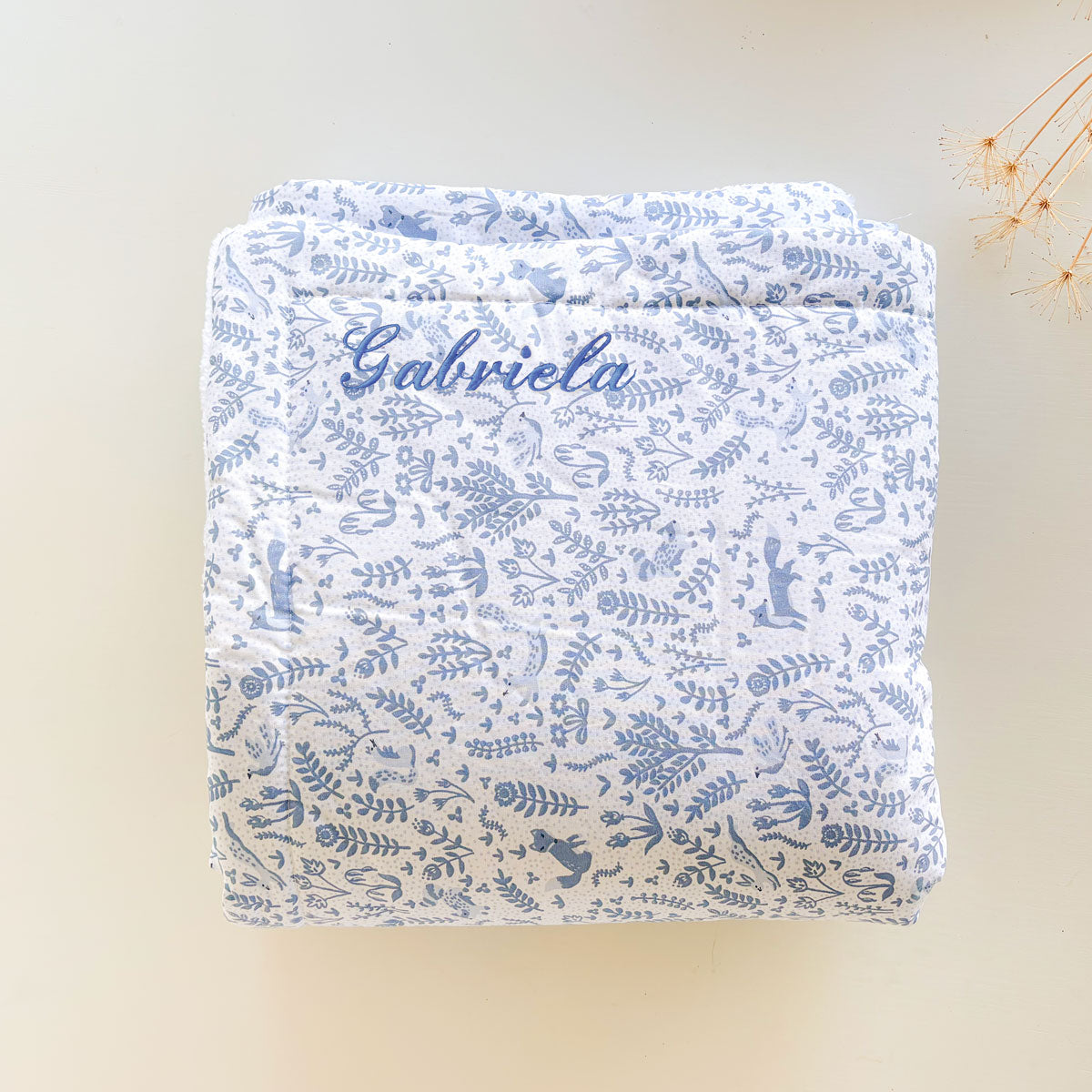 Manta Peluche Personalizada Bosque Azul | Chin Pum