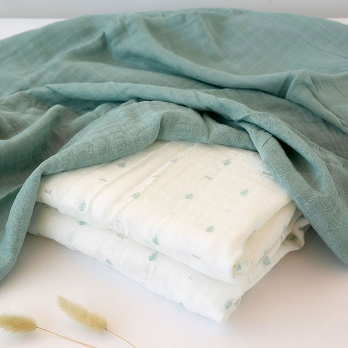 Pàck Muselinas Springtime Verde | Chin Pum