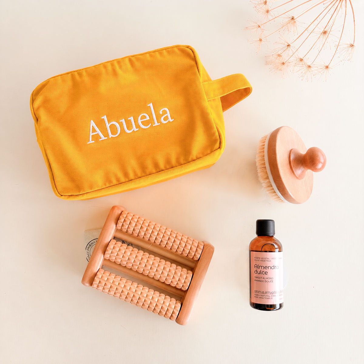 Pack mamá masaje descanso personalizado Mostaza | ChinPum