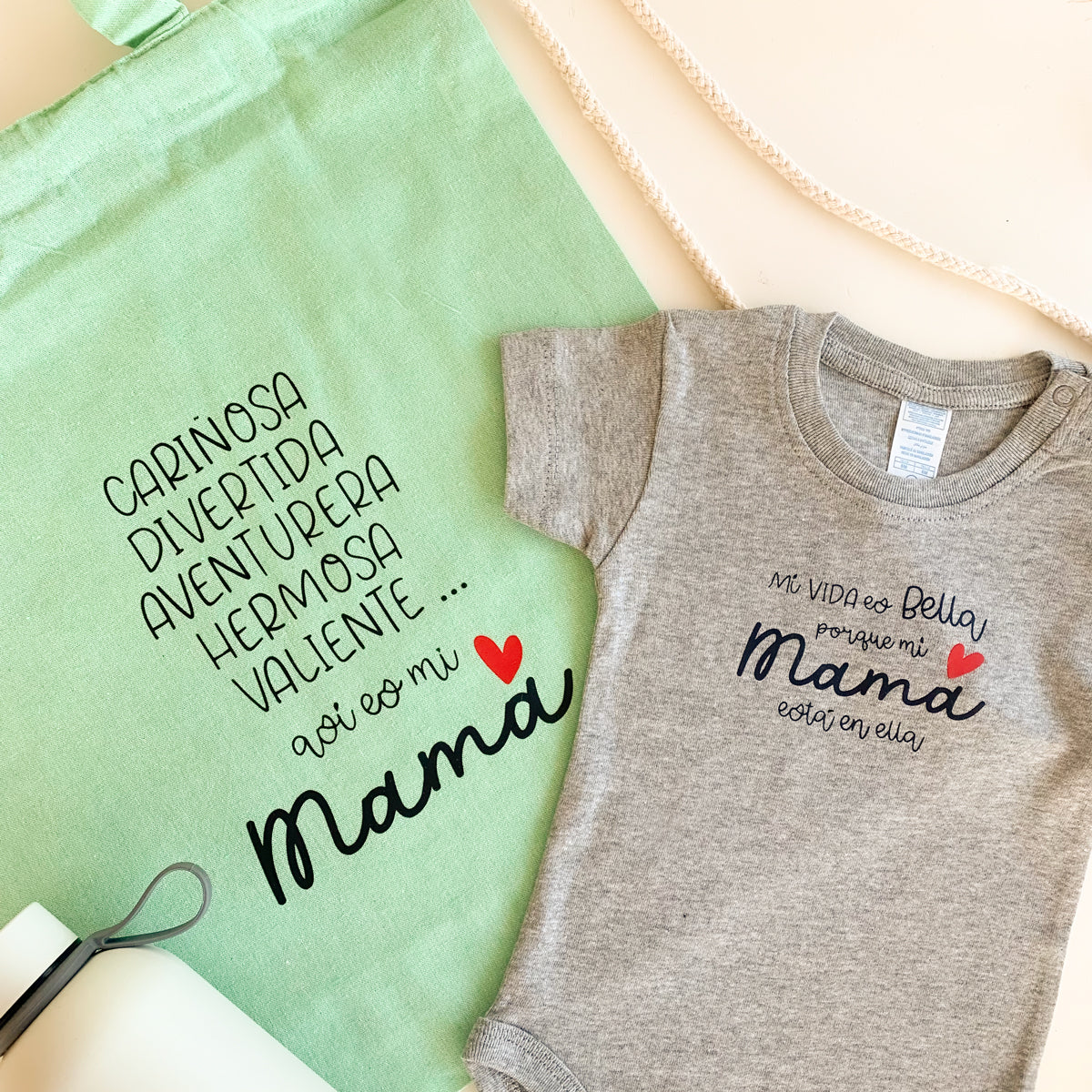 Pack regalo Mi Mamá mochila verde | Chin Pum