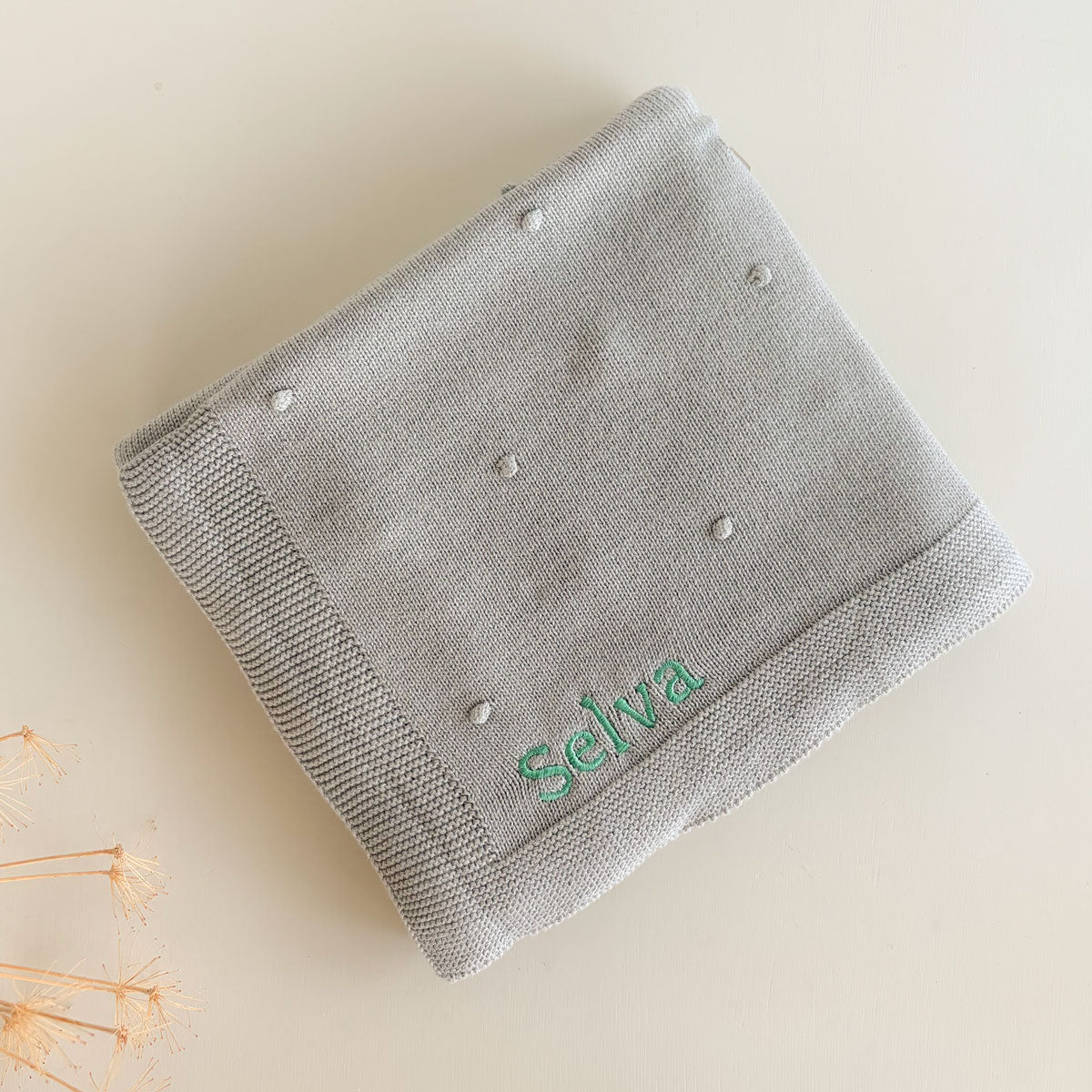 Toquilla gris de punto de algodón personalizada | Chin Pum