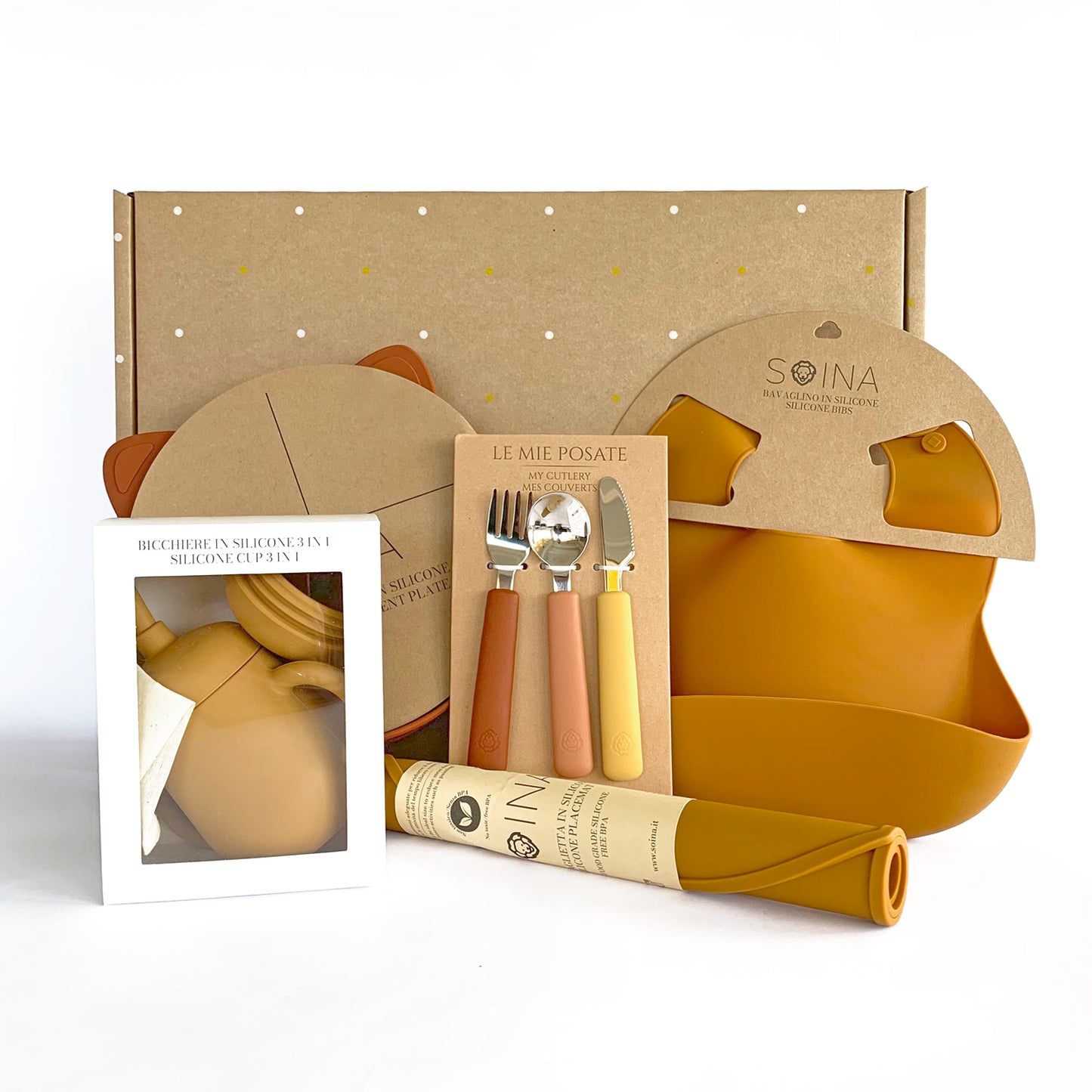 Vajilla Regalo Silicona Caramelo | Chin Pum