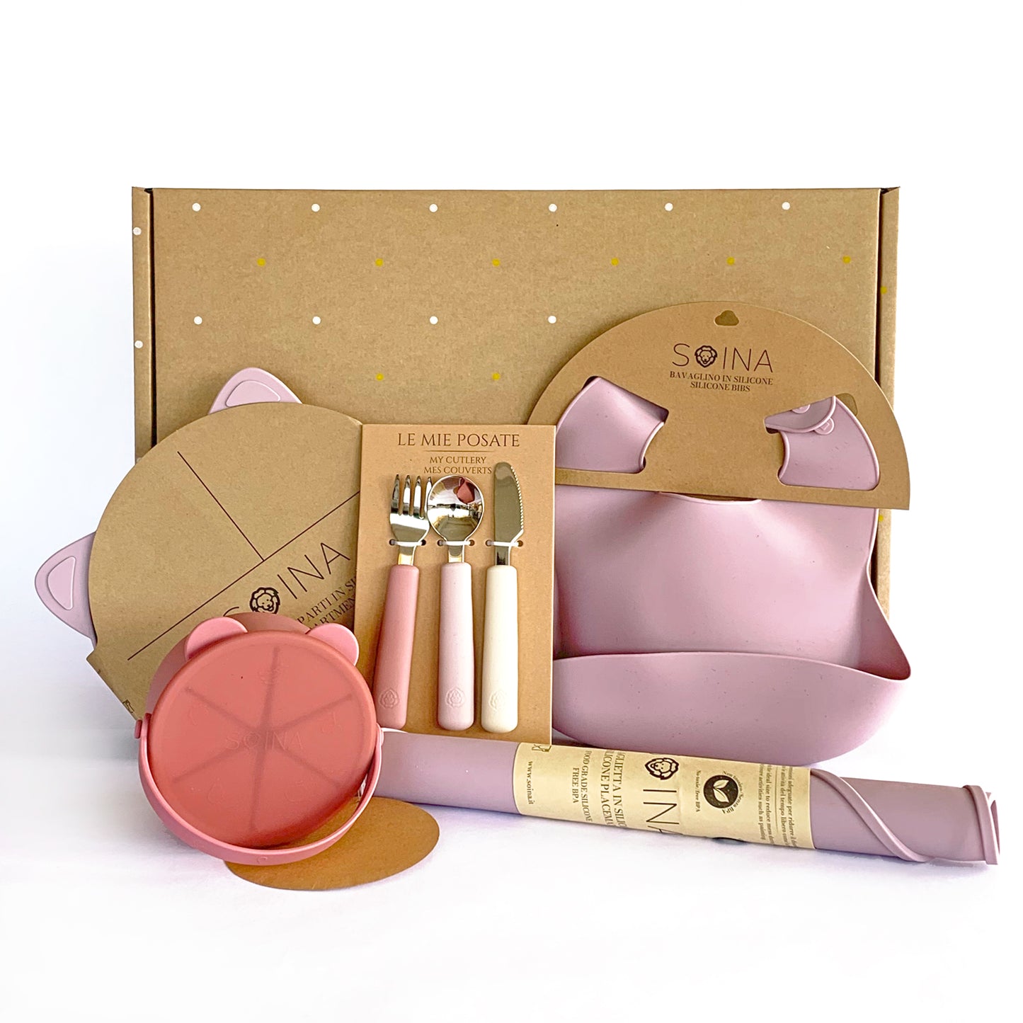 Vajilla Regalo Silicona Malva | Chin Pum