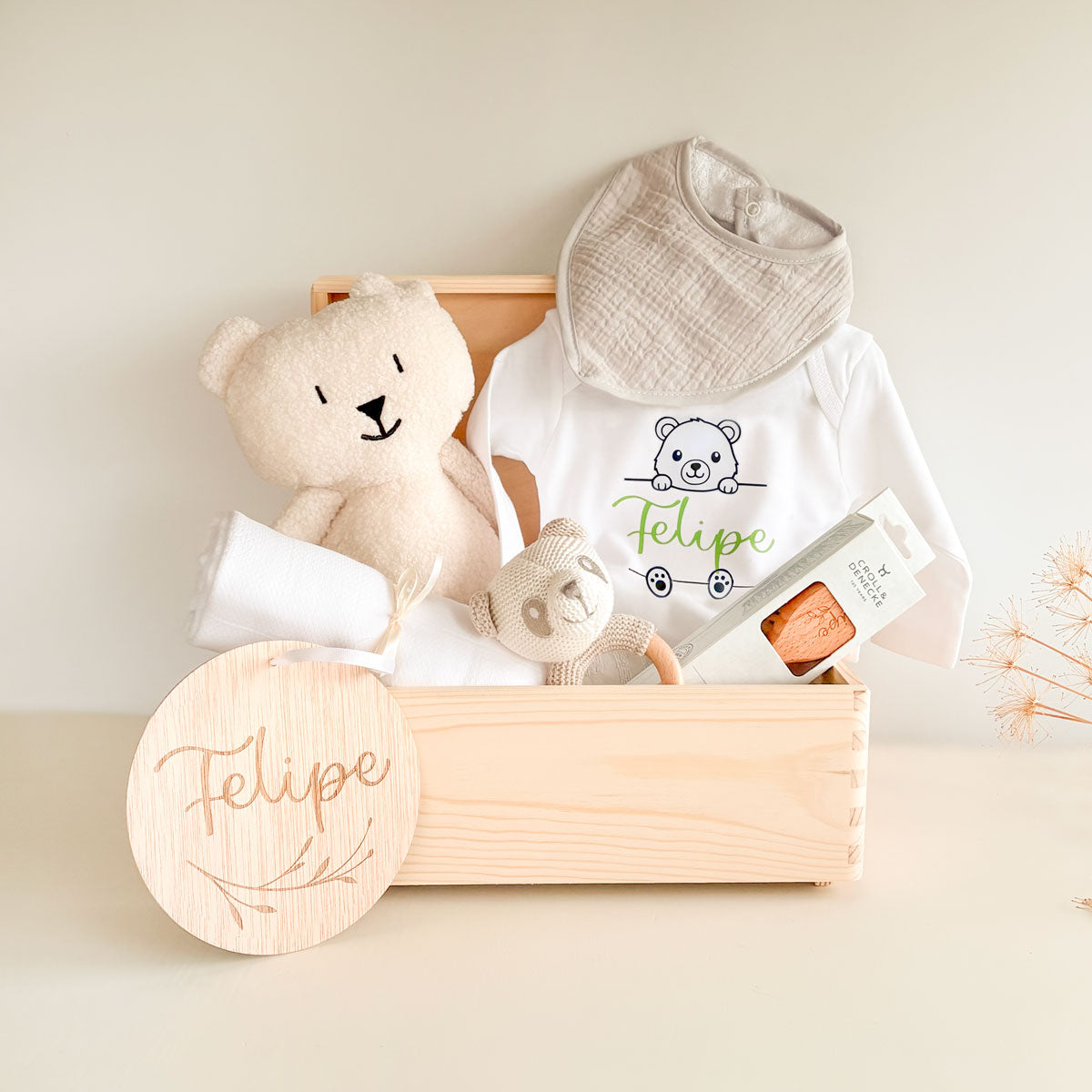 Caja personalizada regalo recién nacido | ChinPum