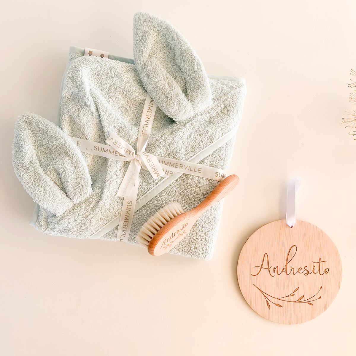 Pack toalla y cepillo bebé Azul | Chin Pum