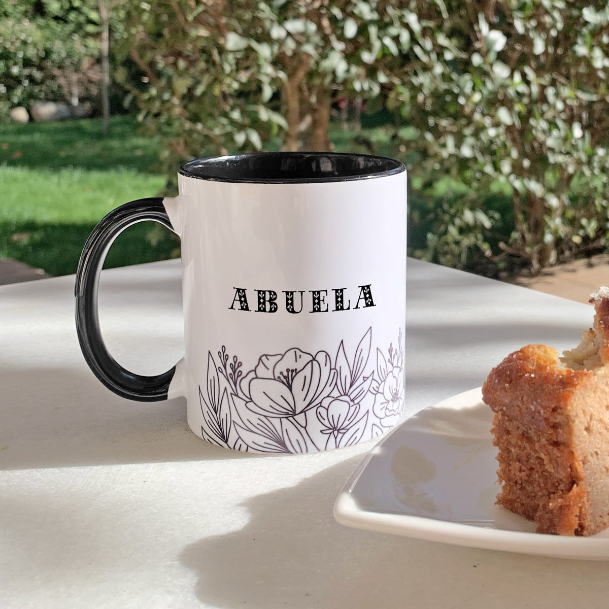 Taza "Flores silvestres personalizada para la abuela | Chin Pum