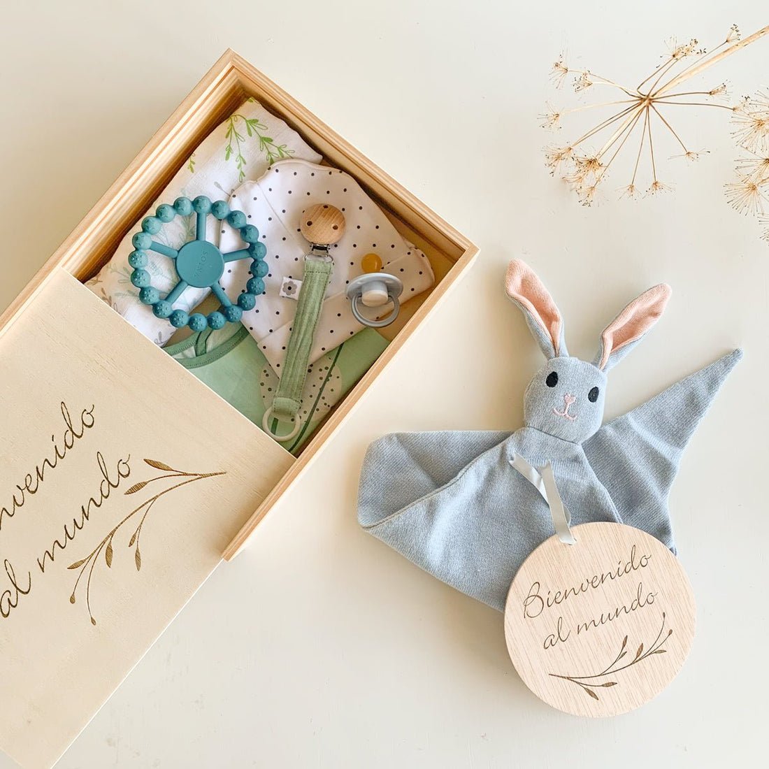 Caja regalo de nacimiento Conejo Azul | ChinPum