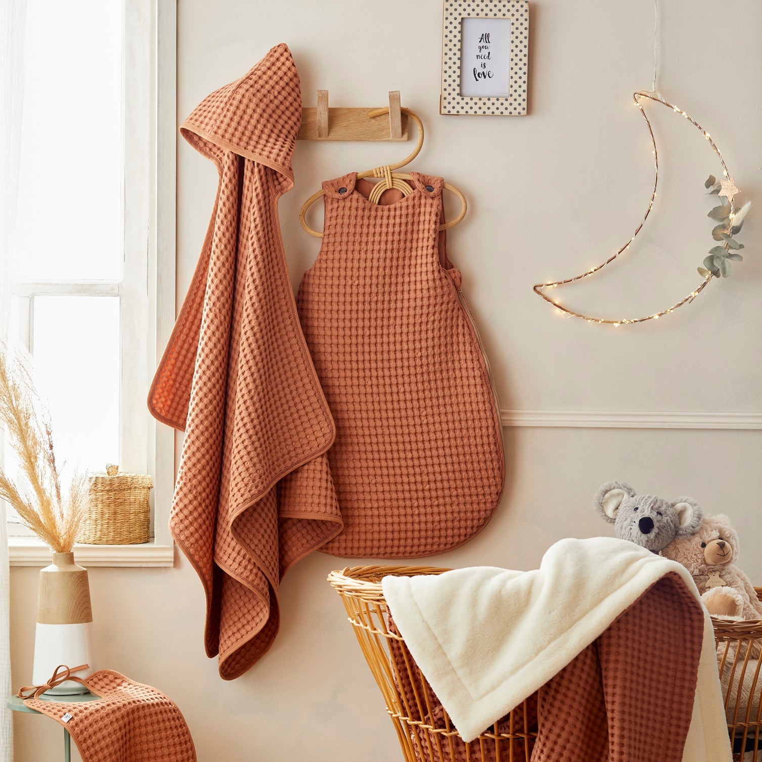 Pack regalo Saco y mantita Canela | Chin Pum