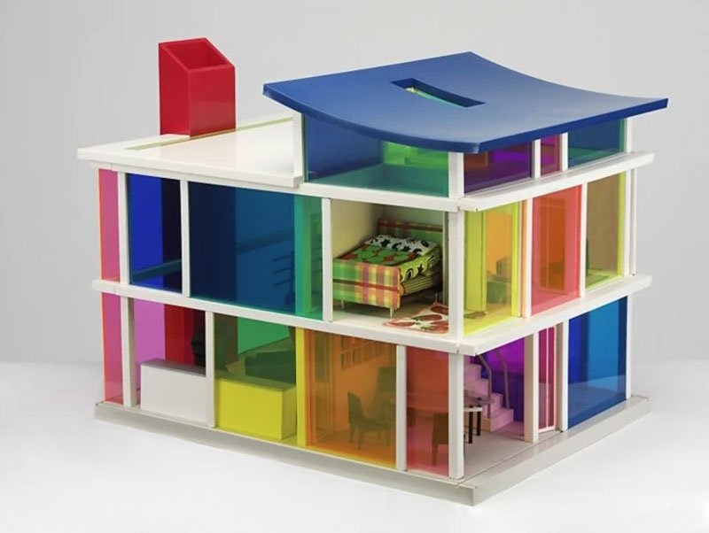 Casa de muñeca tipo modernista. Casa Kaleidoscope Laurie Simmons, Estados Unidos, 2001