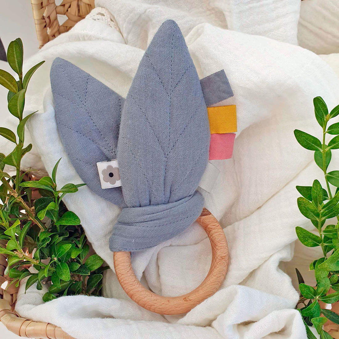 Anilla mordedor conejo gris | Chin Pum