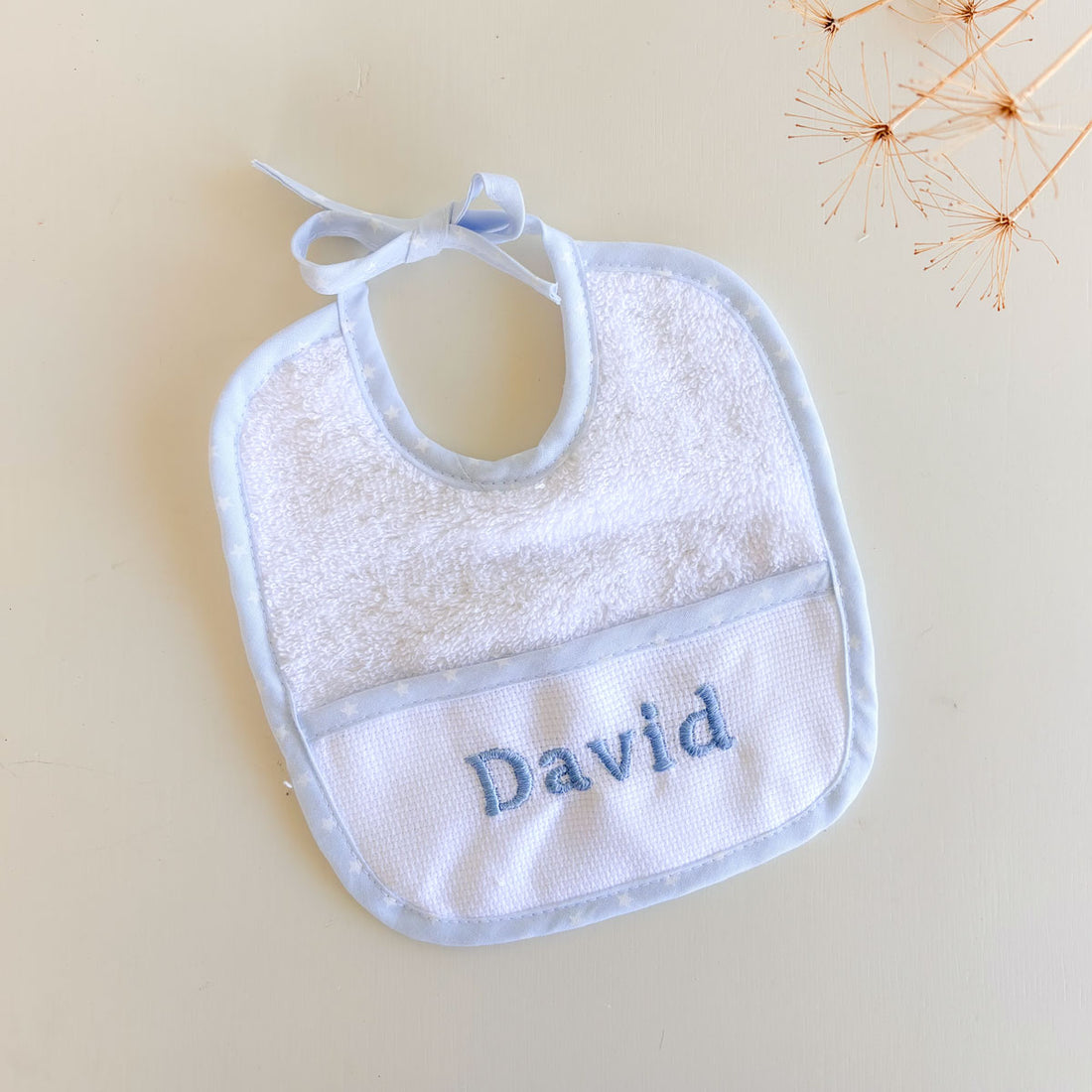 Babero algodón bolsillo delantero Personalizado | Chin Pum