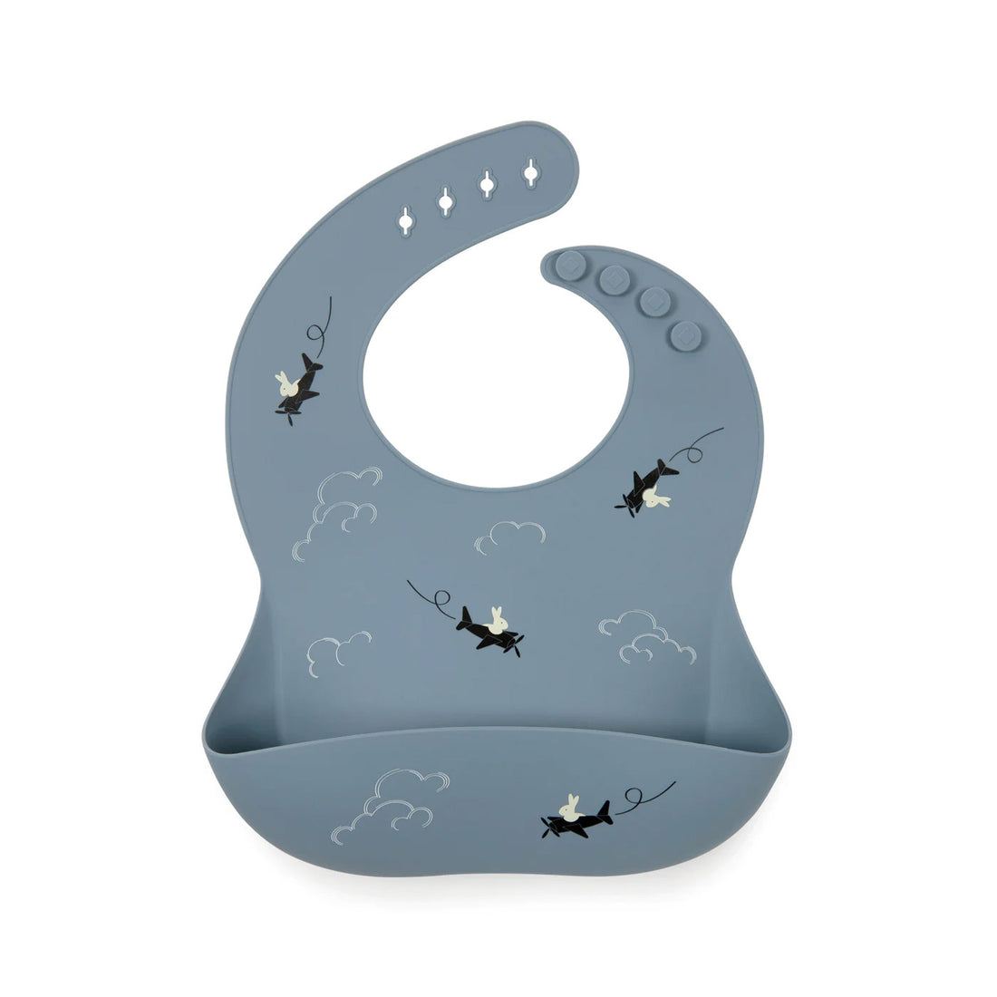 Babero silicona bolsillo delantero Aviones | Chin Pum