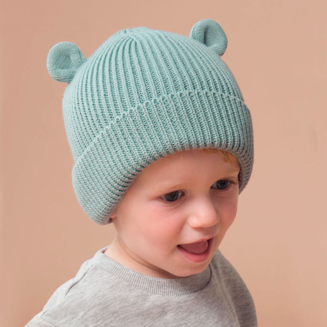 Gorrito Bebé Mint con orejitas personalizado | ChinPum.