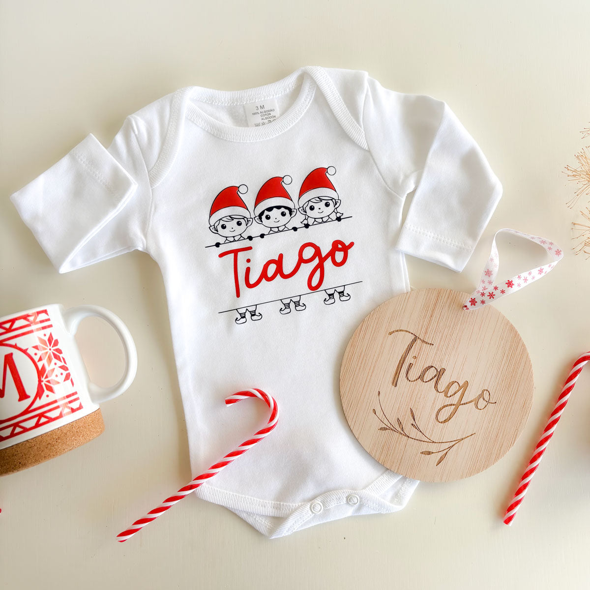 Body bebé Navidad personalizado | Chin Pum