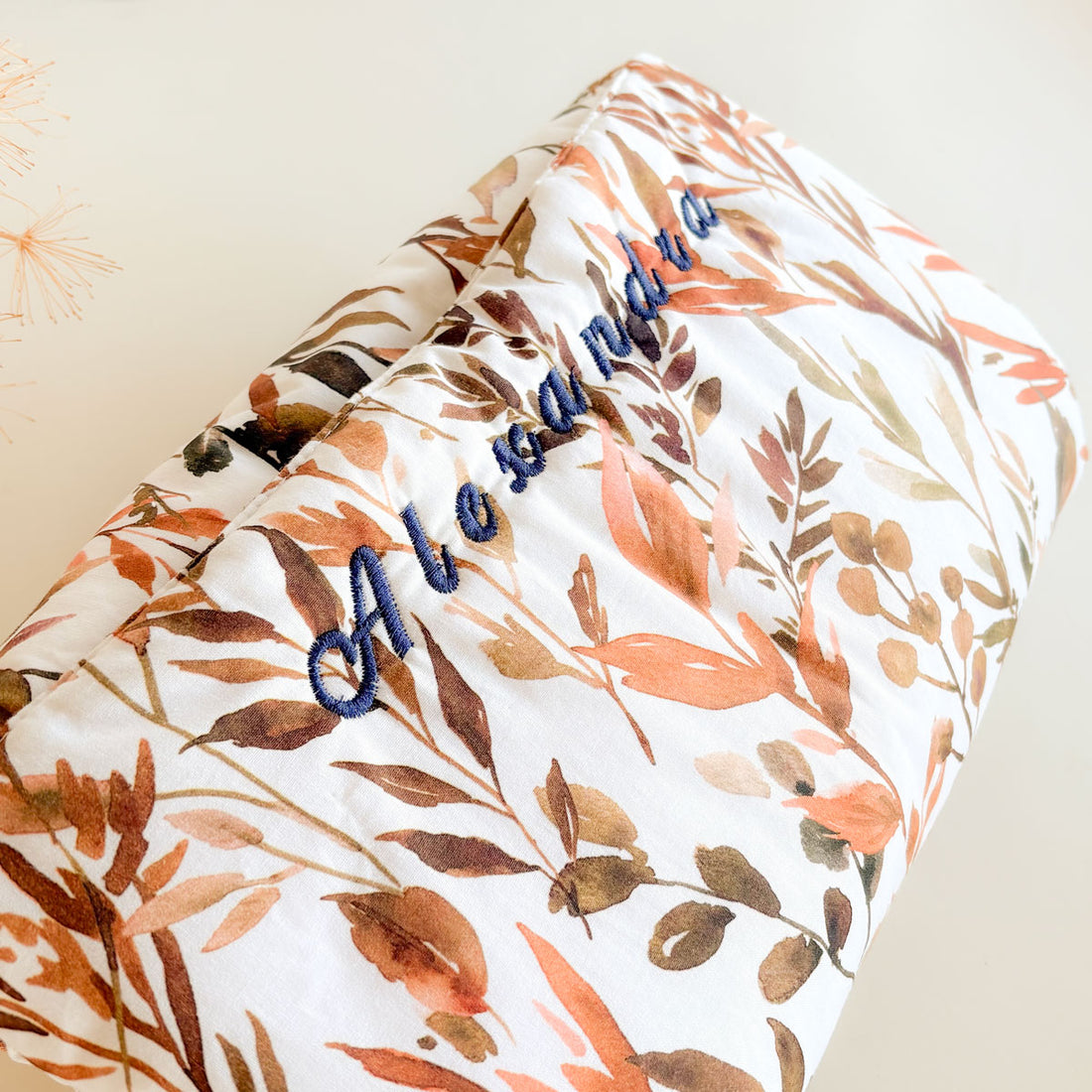 Cambiador nómada bebé Mostaza personalizado | Chin Pum