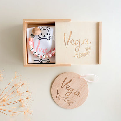 Cajita Regalo de Nacimiento Personalizada Doudou Osito | ChinPum