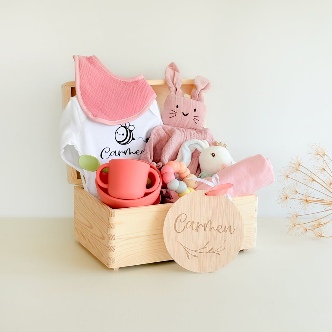 Caja regalo premium Conejo Rosa | Chin Pum