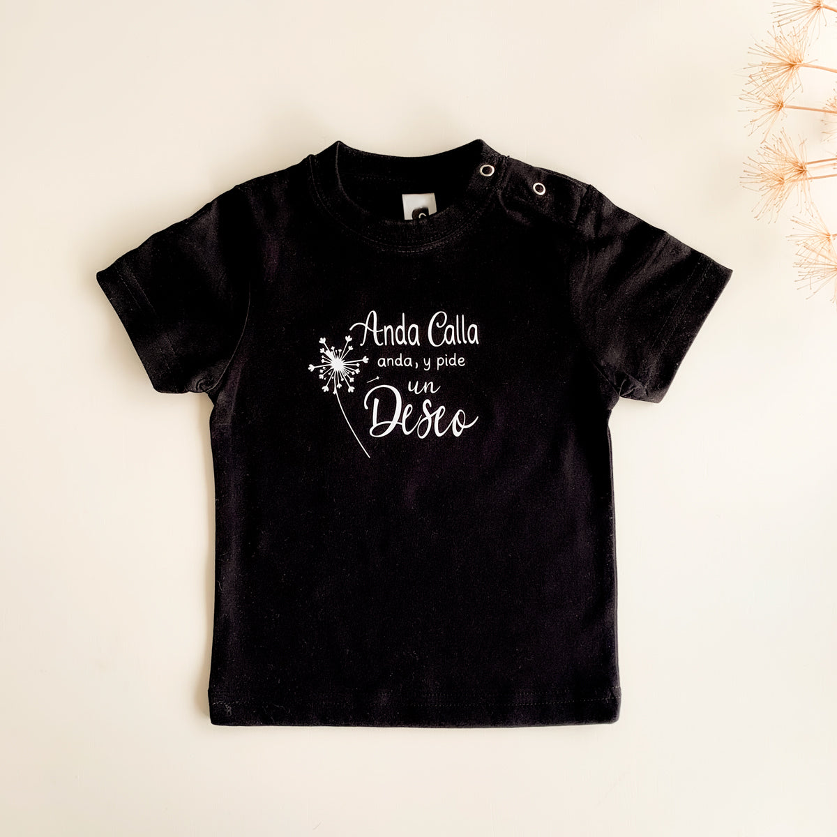 Camiseta negra personalizada bebé | ChinPum