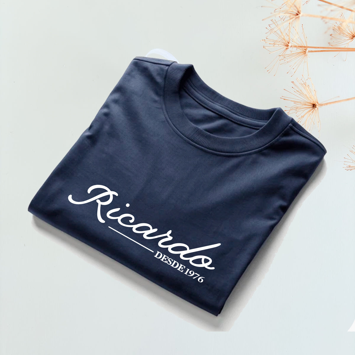Camiseta azul marino doblada &quot;Ricardo desde&quot; | Chin Pum