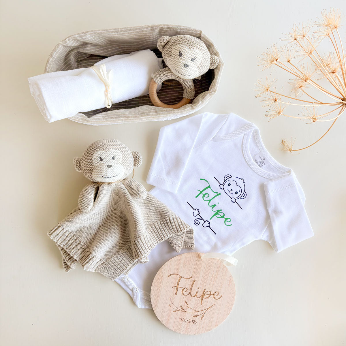 Canastilla nacimiento Monito | ChinPum