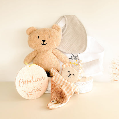 Canastilla recien nacido Oso Crema | ChinPum