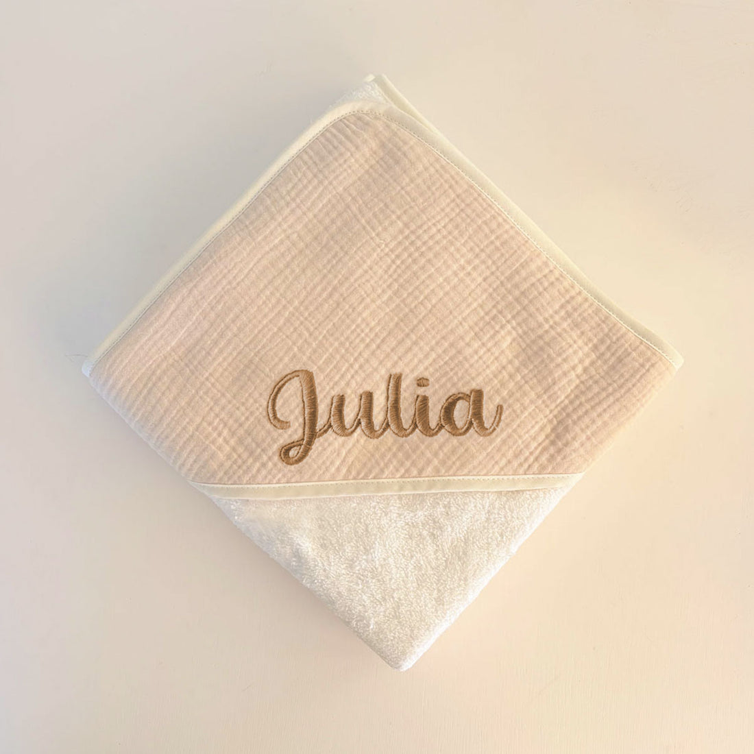 Toalla Bebé muselina Arena personalizada | Chin Pum