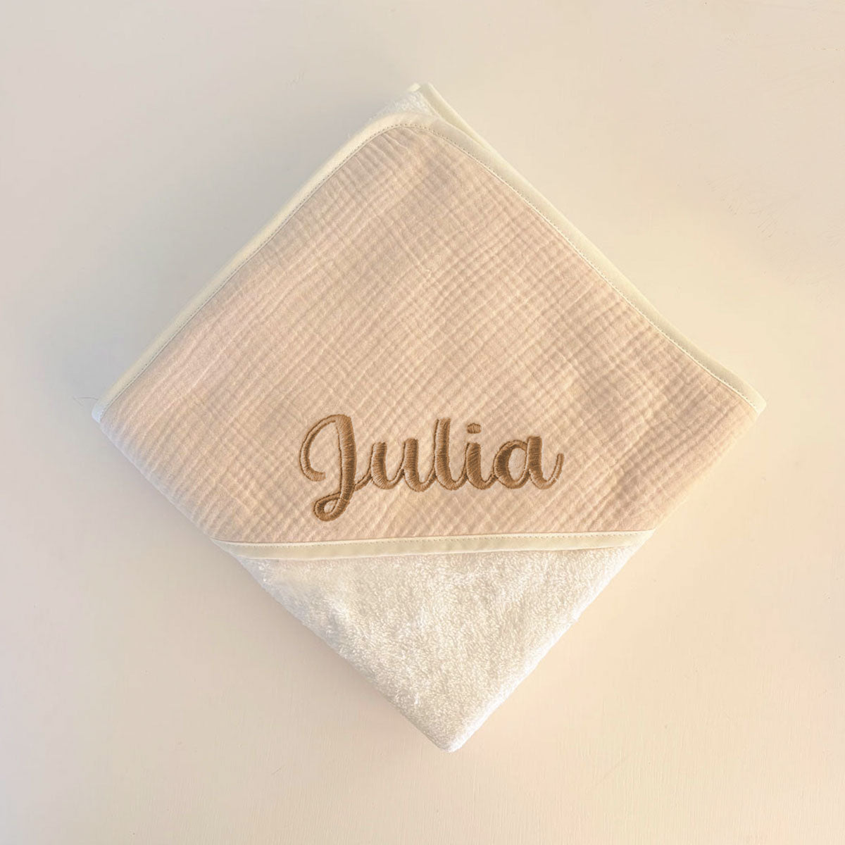 Toalla Bebé muselina Arena personalizada | Chin Pum