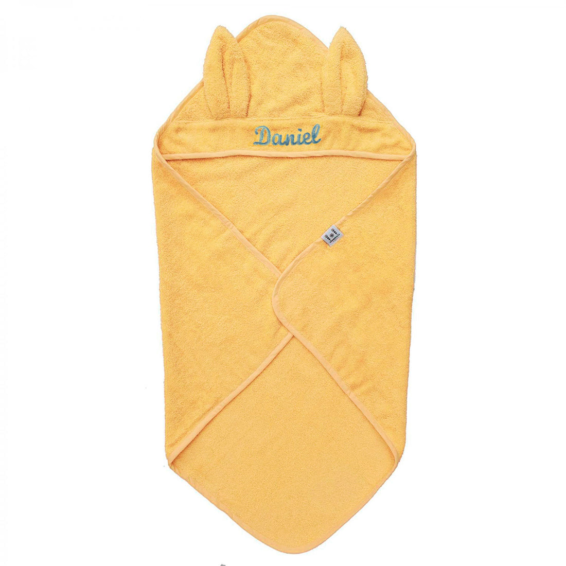 Toalla con capucha conejo Amarilla personalizada | ChinPum