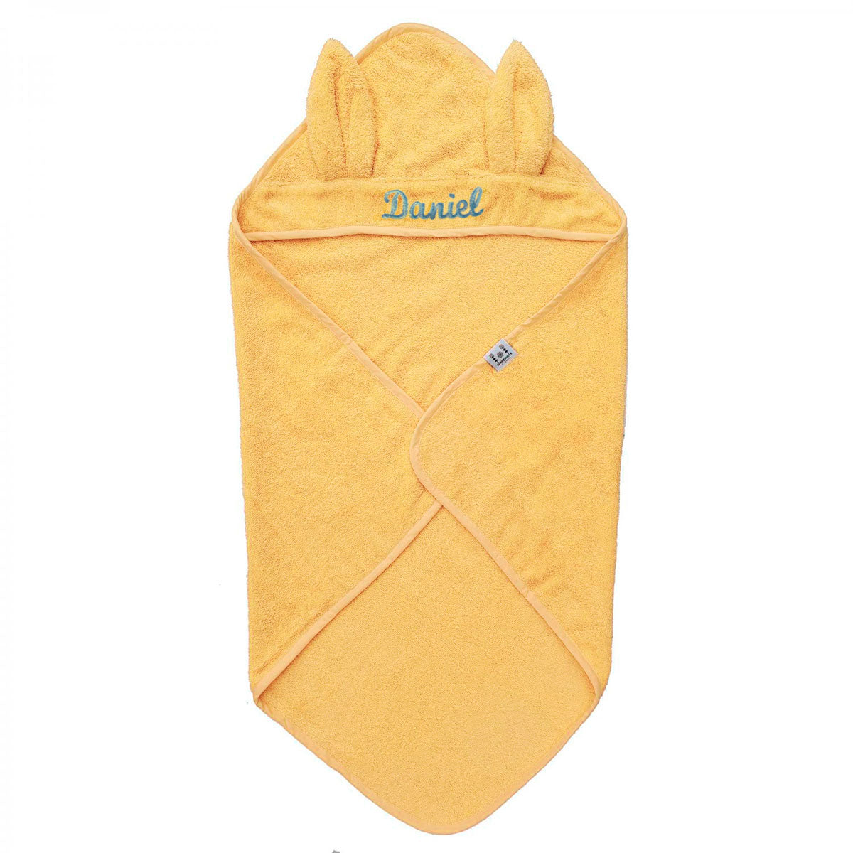 Toalla con capucha conejo Amarilla personalizada | ChinPum