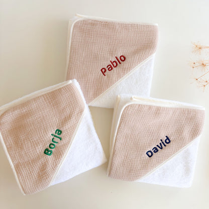 Capas Bebé muselina Arena personalizadas | Chin Pum