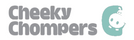 Logo comercial de la marca Cheeky Chompers