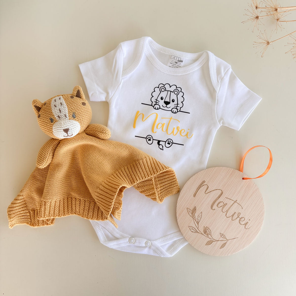 Cesta regalo nacimiento Astrocat personalizado