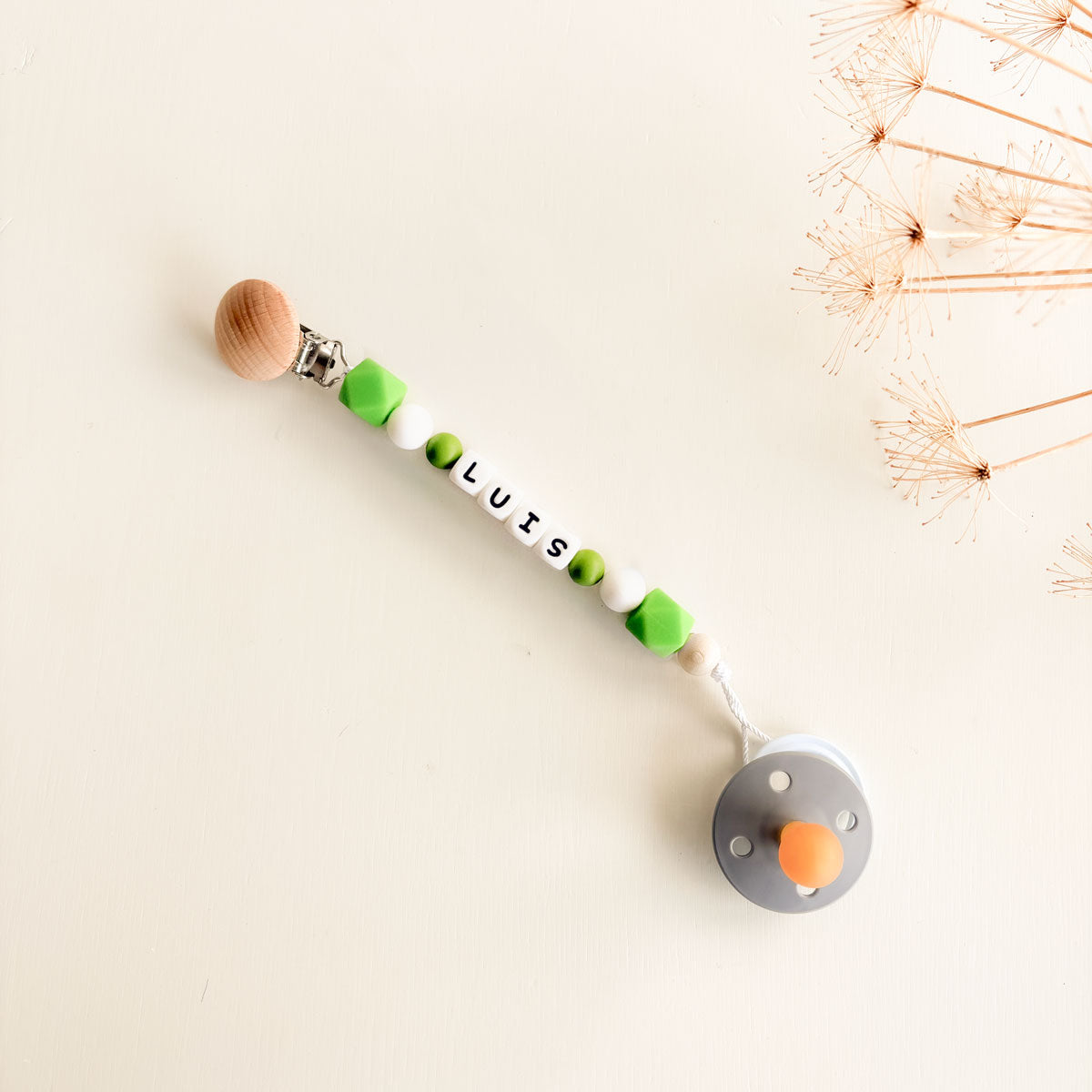 Chupetero personalizado Basic Verde | Chin Pum