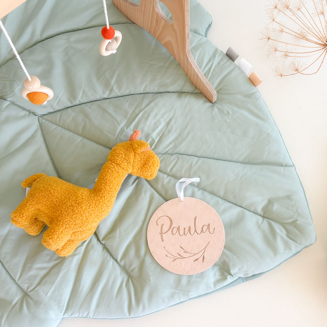 Pack Gimnasio de bebe y Alfombra de juego Hoja | Chin Pum