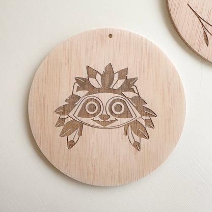 Disco de madera personalizado para colgar | Chin Pum